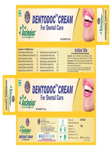 dentodoc dental cream